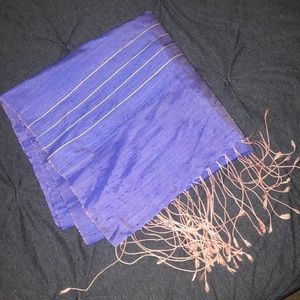 Purple silk scarf